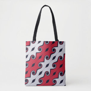 Tote Bag Motif tourbillonnant abstrait de mode