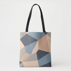 Tote Bag Motif transparent polygonal varié. multicolore