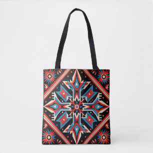 Tote Bag Motif tribal indien Cherokee coloré