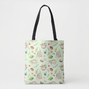 Tote Bag Motif tropical de paresse de noix de coco