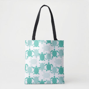 Tote Bag Motif turquoise de tortue