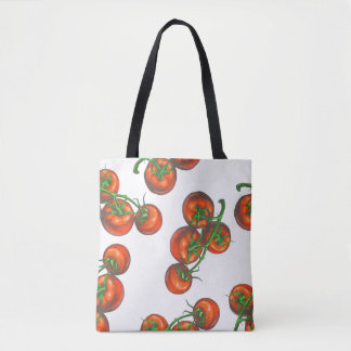 Tote Bag motif vintage couleur transparente avec du végétal