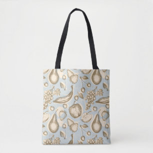 Tote Bag Motif vintage de fruits