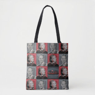 Tote Bag Motif Wanda et Vision Retro Checker