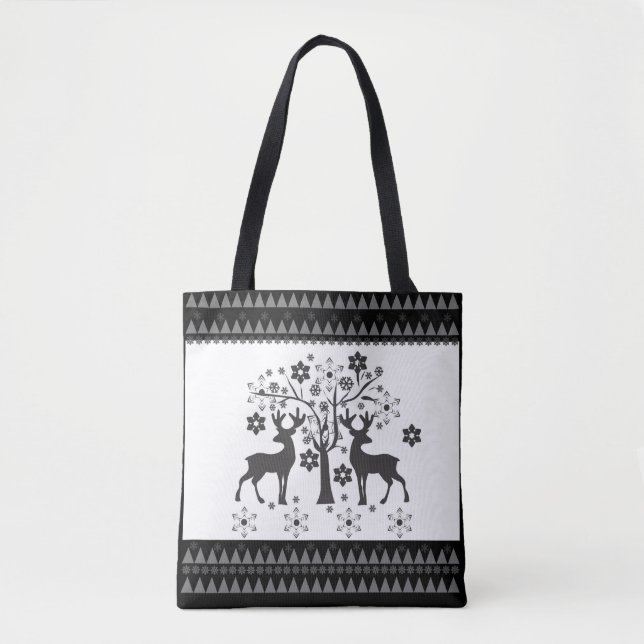 Tote Bag Motifs de Noël (Devant)
