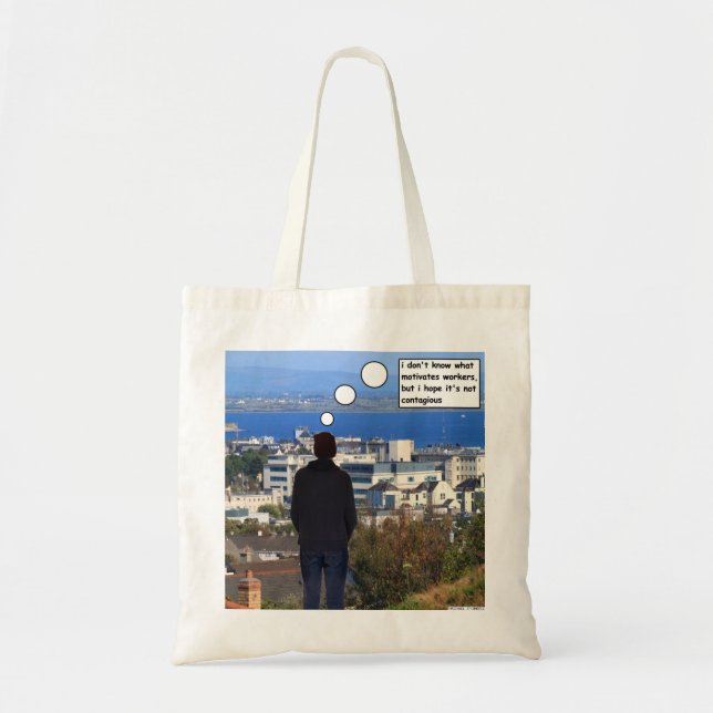 Tote Bag Motiver les travailleurs (Devant)