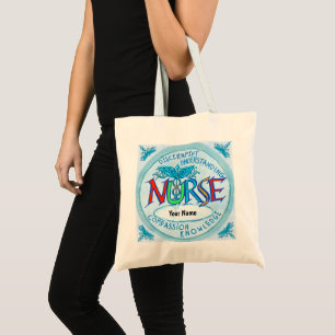 Tote Bag Moto des infirmières bleues