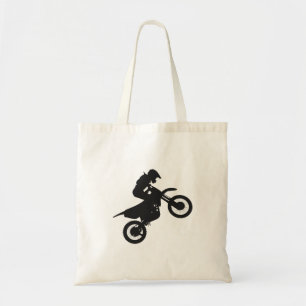 Tote Bag Motocross driver - Choose background color