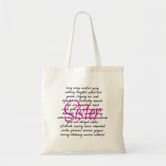 Tote Bag Mots de soeur (Devant)