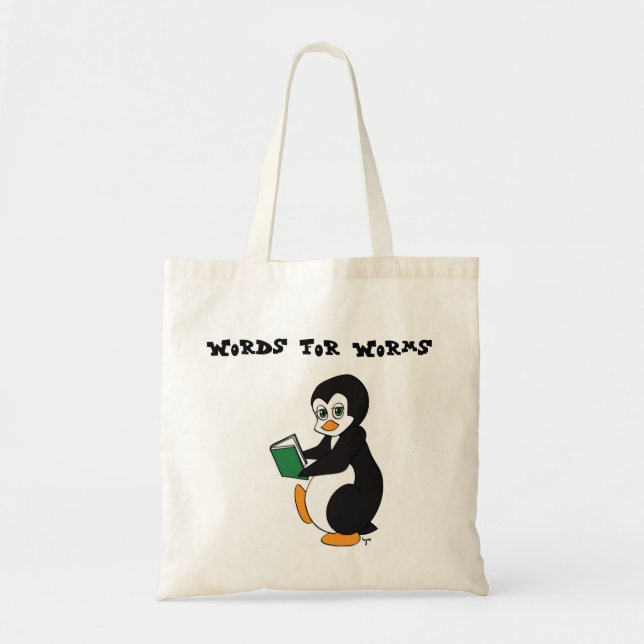 Tote Bag Mots pour le cartable de vers (Devant)