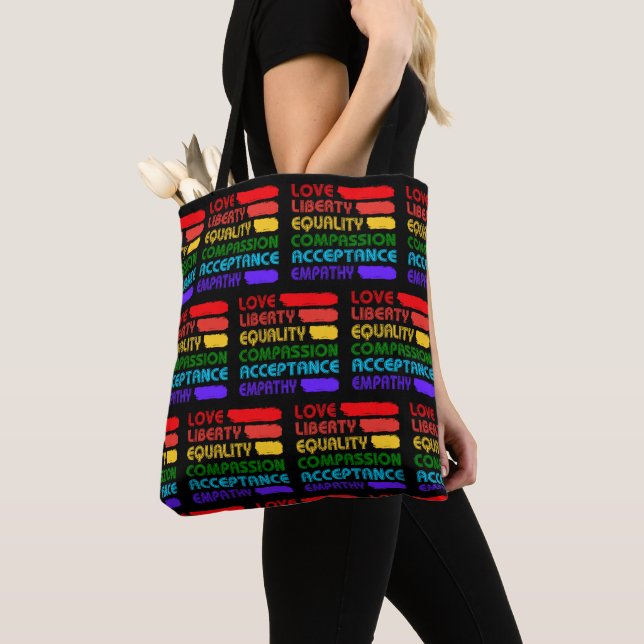 Tote Bag Mots Pour Vivre Par (De près)
