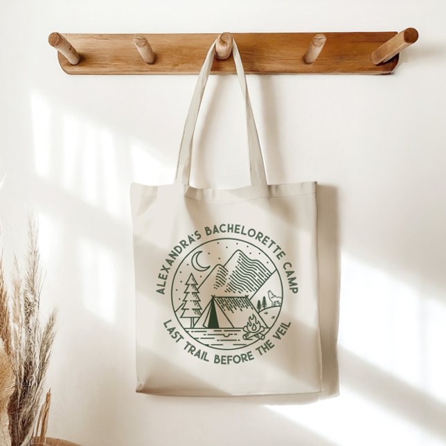 Tote Bag Mountain Camping Week-end Bachelorette Party (Mountain Camping Weekend Bachelorette Party Tote Bag)