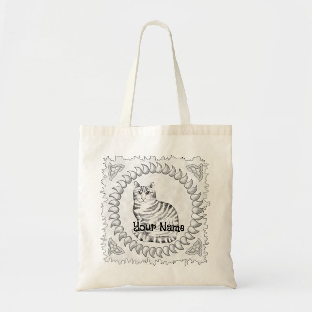 Tote Bag Mouser Tabby Cat  (Devant)