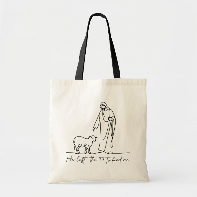 Tote Bag Mouton perdu Jésus (Devant)