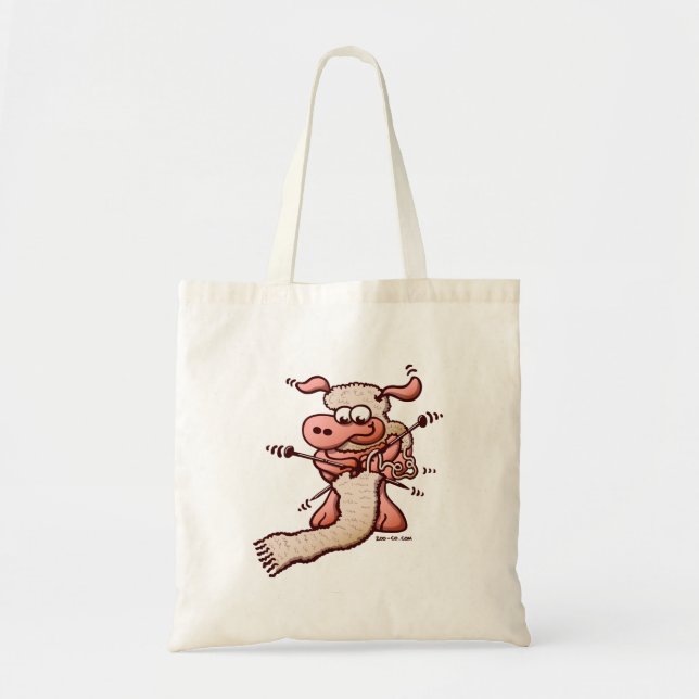 Tote Bag Moutons de tricot (Devant)