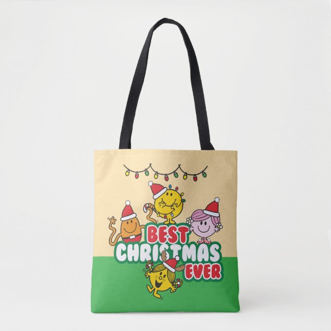 Tote Bag Mr Men Little Miss Best Christmas Ever (Devant)