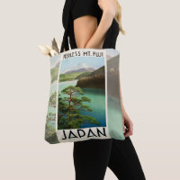 Mt Fuji Japon affiche Voyage Art Vintage