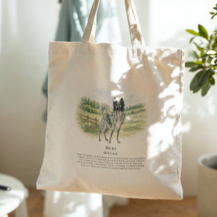 Tote Bag Mudi hongrois   Citation de race de chien à l'aqua