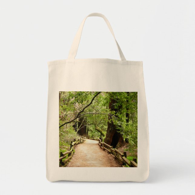 Tote Bag Muir Woods Path II Nature Photography (Devant)