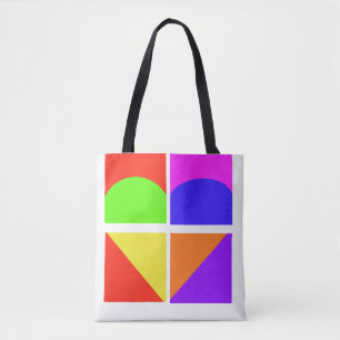 Tote Bag Multi Colored love Hearts
