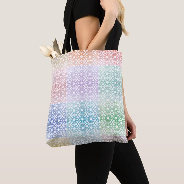 Tote Bag Multi-Colored Tote (De près)