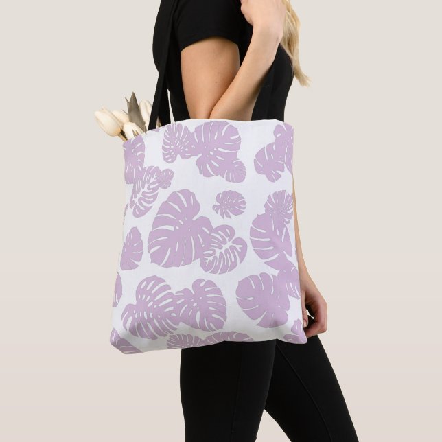 Tote Bag Multicolor Feuilles tropicaux 10 (De près)