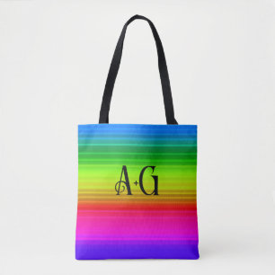 Tote Bag Multicolore, arc-en-ciel