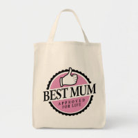 Mum approved for life pink bag