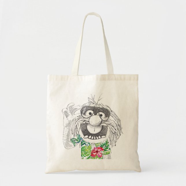 Tote Bag Muppets | Animal Dans Une Chemise Hawaiienne 2 (Devant)