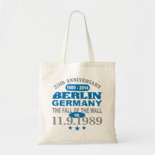 Tote Bag Mur de Berlin Allemagne anniversaire de 25 ans