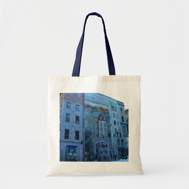 Tote Bag Mural à Old Québec, Québec, Canada (Devant)