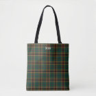 Murphy Clan Tartan vert foncé Monogramme plaqué
