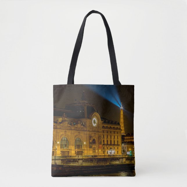 Tote Bag Musée d'Orsay à Paris la nuit (Devant)