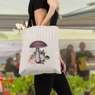 Tote Bag Mushroom et compilation florale