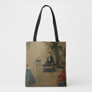 Tote Bag Musicien Dans Le Jardin