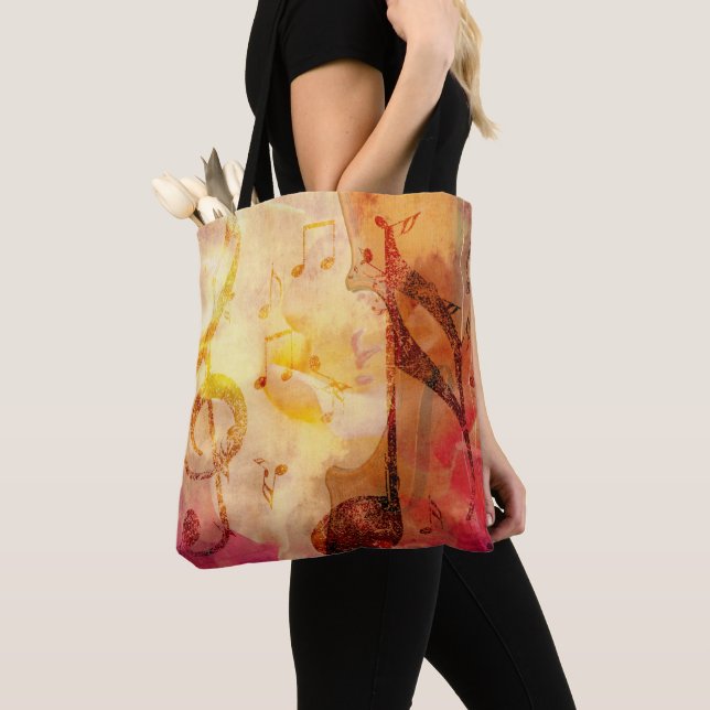 Tote Bag Musique de grunge avec violon (De près)