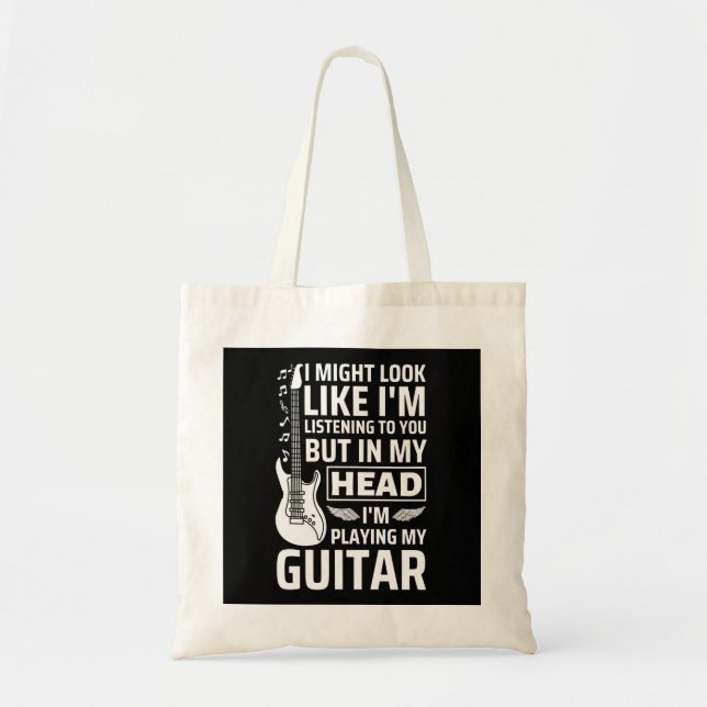 Tote Bag Musique guitare (Devant)