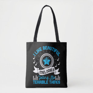 Tote Bag Musique - J'aime les belles mélodies