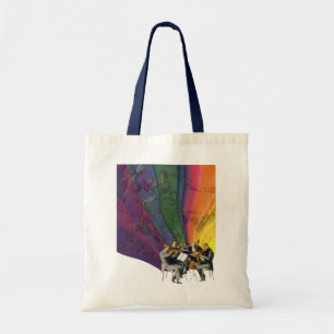 Tote Bag Musique vintage Arc-en-ciel, Couple victorien