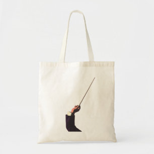 Tote Bag Musique Vintage, Main du Chef d'Orchestre Tenant u