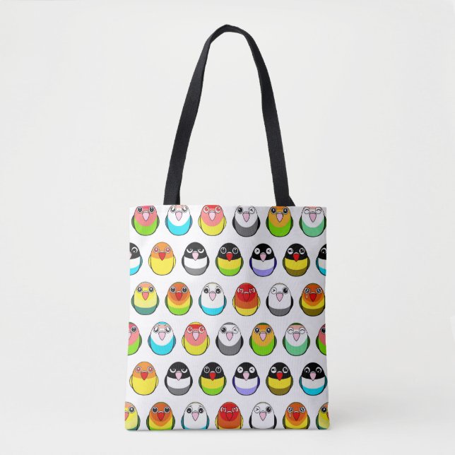 Tote Bag Mutations de couleur de perruche (Devant)