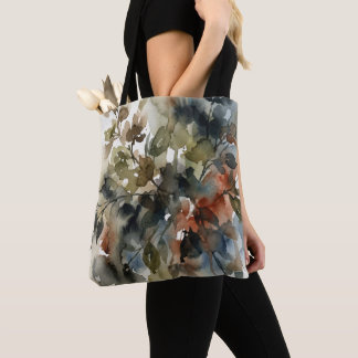 Tote Bag Muted Forest Watercolor