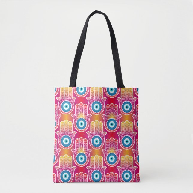 Tote Bag Mystic hamsa : design harmonieux. (Devant)