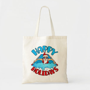 Tote Bag Nage Santa Claus Noël Vacances Nage