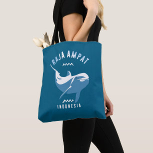 Tote Bag Nager avec des dauphins à Raja Ampat