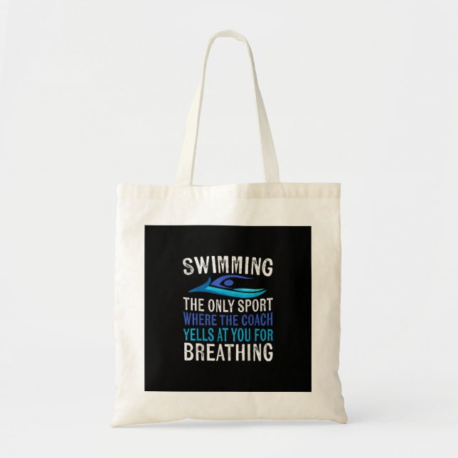 Tote Bag Nager Seulement Sport Où Entraîneur nager Cadeaux (Devant)