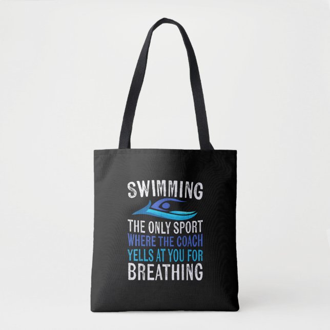 Tote Bag Nager Seulement Sport Où Entraîneur nager Cadeaux (Devant)