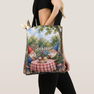 Tote Bag Nains de jardin mangeant des cupcakes
