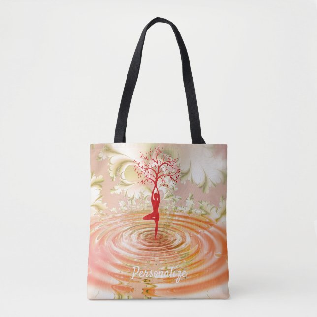 Tote Bag Namaste Citation Arbre de vie Zen Yoga Zen (Devant)