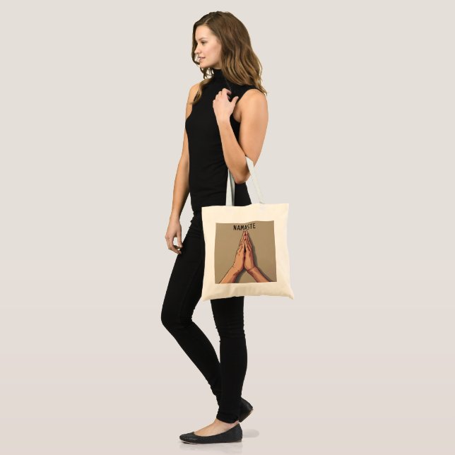 Tote Bag /Namaste yoga Tote Bag (Front (Model))